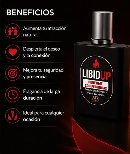 PERFUME VIRAL CON FEROMONAS LIBIDUP HOMBRE (30ML)