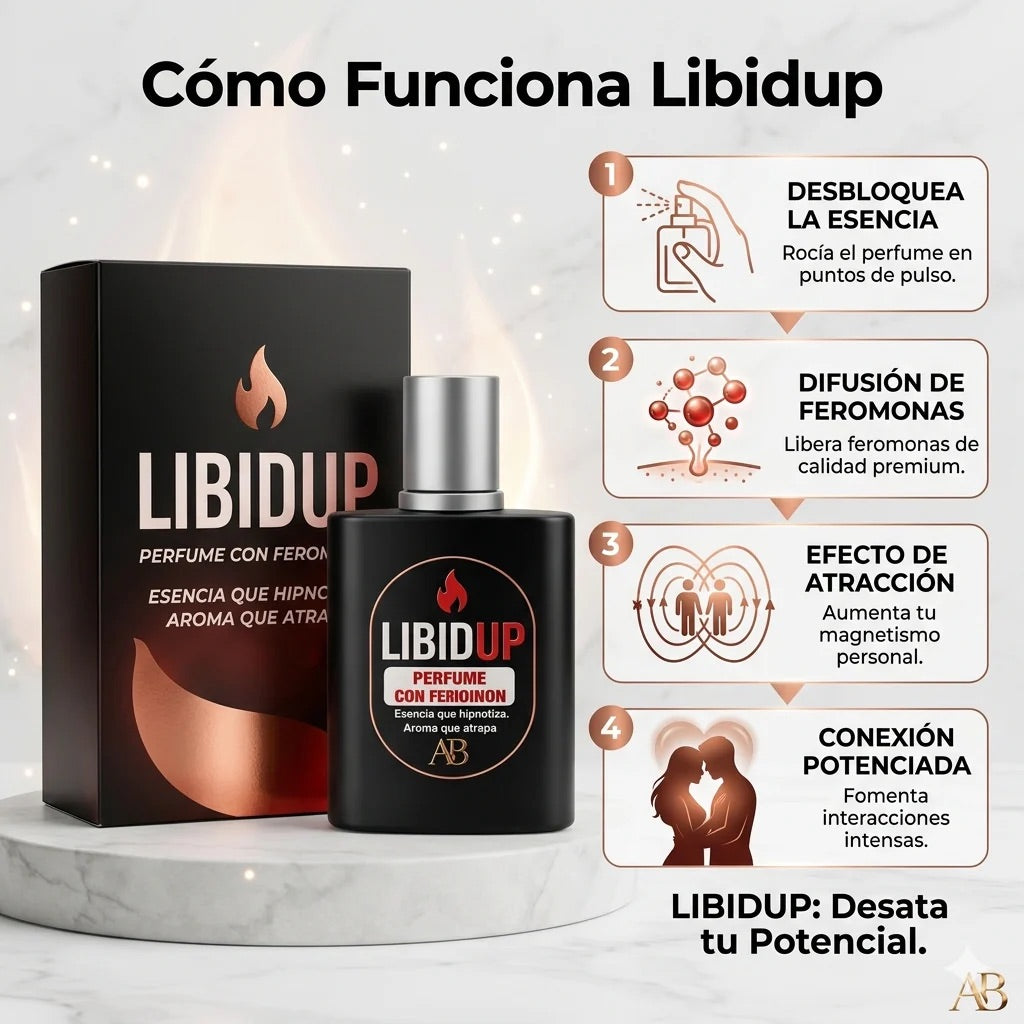 PERFUME VIRAL CON FEROMONAS LIBIDUP HOMBRE (30ML)