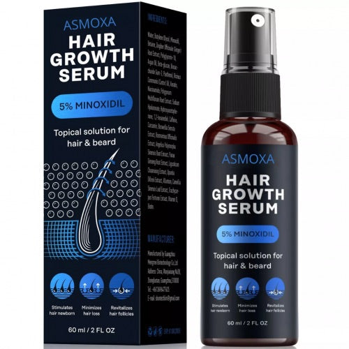 SUERO PARA EL CRECIMIENTO DEL CABELLO, 5% MINOXIDIL Y BIOTINA PARA HOMBRES Y MUJERES, TIENE LA PÉRDIDA DE CABELLO