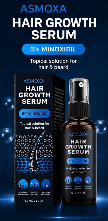 SUERO PARA EL CRECIMIENTO DEL CABELLO, 5% MINOXIDIL Y BIOTINA PARA HOMBRES Y MUJERES, TIENE LA PÉRDIDA DE CABELLO